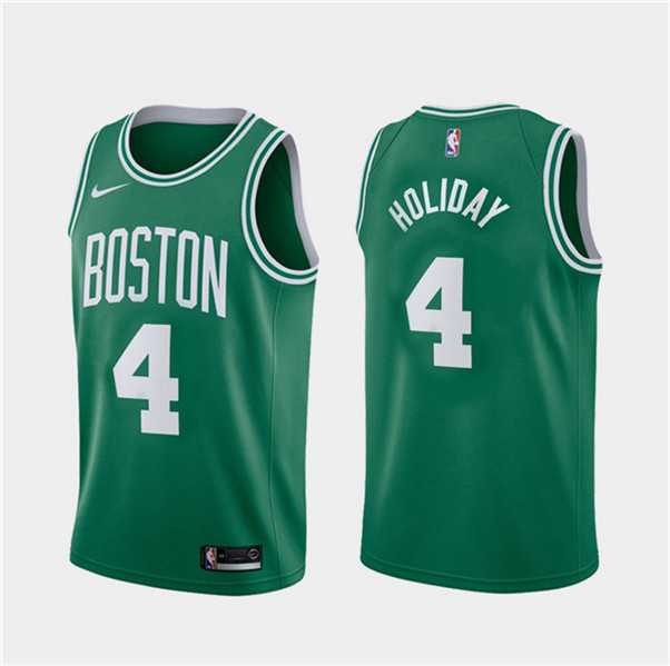 Mens Boston Celtics #4 Jrue Holiday Green 2023 Association Edition Stitched Basketball Jersey Dzhi